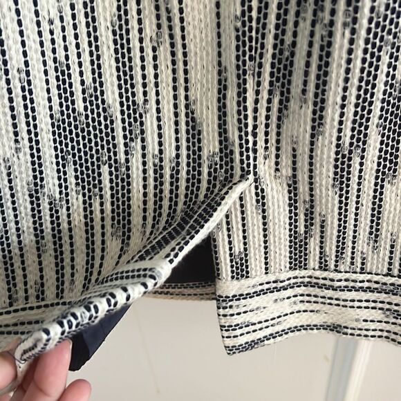 J. Crew beautiful sleeveless textured black & cream midi dress Women’s 4 - Picture 12 of 15